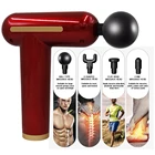 Hot selling portable machine fascia mini body massage gun with 4 heads theragun
