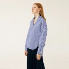 2019 New Women Blouse Half Sleeve Sexy V Neck Chiffon Shirts Casual Loose Ladies Tie Tops Shirts
