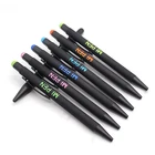 black rubber soft touch colored mirror engraved logo metal ball pen AL-17020EC for promotion&gifts tonglu
