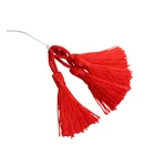 Decorative Graduation Dye Bookmark Nylon Highlight Leather Cotton Cord Mini Silk Hanging Tassel