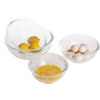Food Glass Food Fruit Prep Serving Bowl And Mixing Bowl Cookware Set For Family