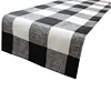 Wholesale Monogrammed Black And White Buffalo Check Plaid Table Runner