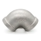 1/2-4 inch CF3/CF3M stainless steel pipe fitting 90 degree npt threaded bend elbow