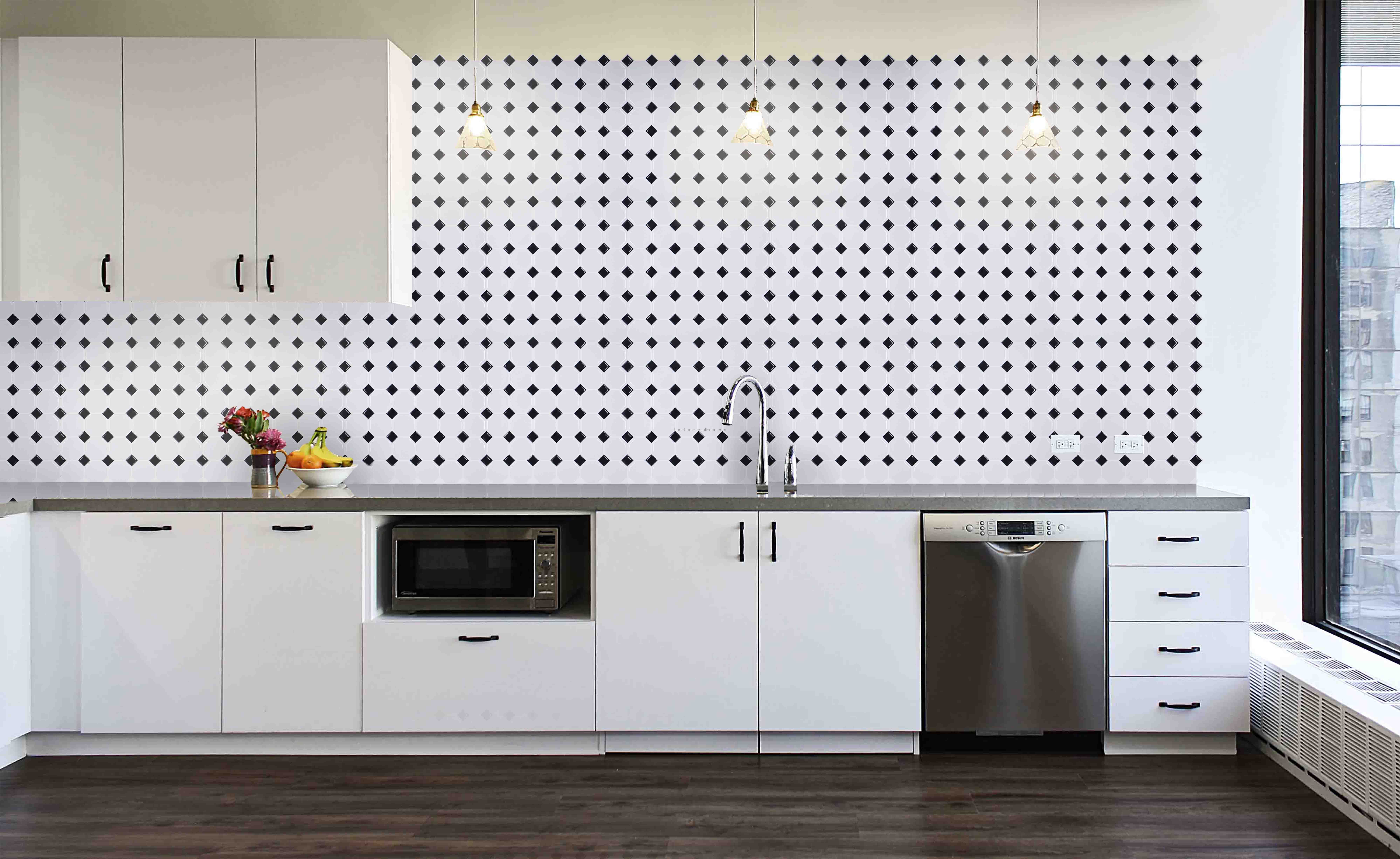 Marble Wall Peel Stick and Tile for  Backsplash Mosaic Art sticker tiles