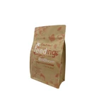 Flat bottom coffee pouch 3x9 transparent compostable bag