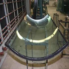 Professional glass factory cheap curve tempered lowe glass
