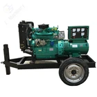 30kw 37.5kva small trailer type portable diesel generator