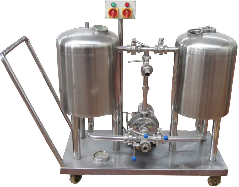 Semi automatic 200l cip washing unit cip cart for Industrial beer Tank