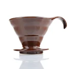 TV02 V60 Basic Needs Ceramic Coffee Dripper Coffee Filter 1-4 cups Percolators