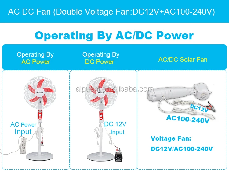 Stand Fan, 12V, Solar, USB - detail 32