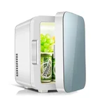 6L 120V Oem custom handheld marble cosmetic skincare blue mini fridge for make up