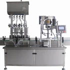 hdpe bottle glass bottle filling and capping packaging machine for liquid