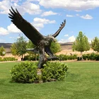 Wholesale animal statue and large metal garden eagle sculpture