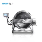 Weifang zongon industrial Gas Type Marmita Cooking Pot for Jam Jacketed Kettle