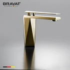 Rose Gold Plated Sanitary Ware Bathroom Taps Single Handle Bath Sink Basin Faucet