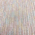 2019 China Iridescent Polyester Metallic Foil And Pleated Metallic Color Moonlight knitted Fabric