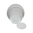 2020 new design melamine white round plates restaurant