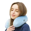 Travelsky Newest folding office chair neck pillow bamboo charcoal memory foam pillow for travel