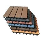 Composite Floor Decking Different Types 300*300mm DIY Wpc Tiles /wpc Composite Decking Flooring