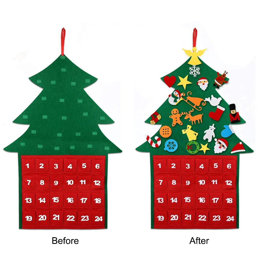 wanuocraft diy felt christmas tree xmas ornaments