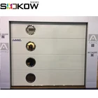 polyurethane foamed sandwich panel automatic garage door with round windows