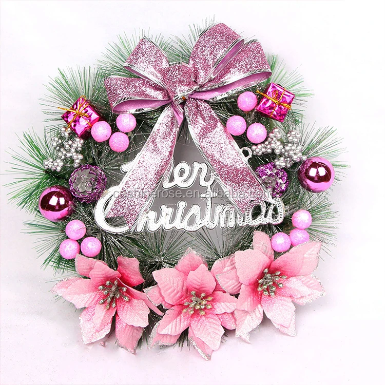 coshinerose wholesale christmas gifts rattan wreath pine with