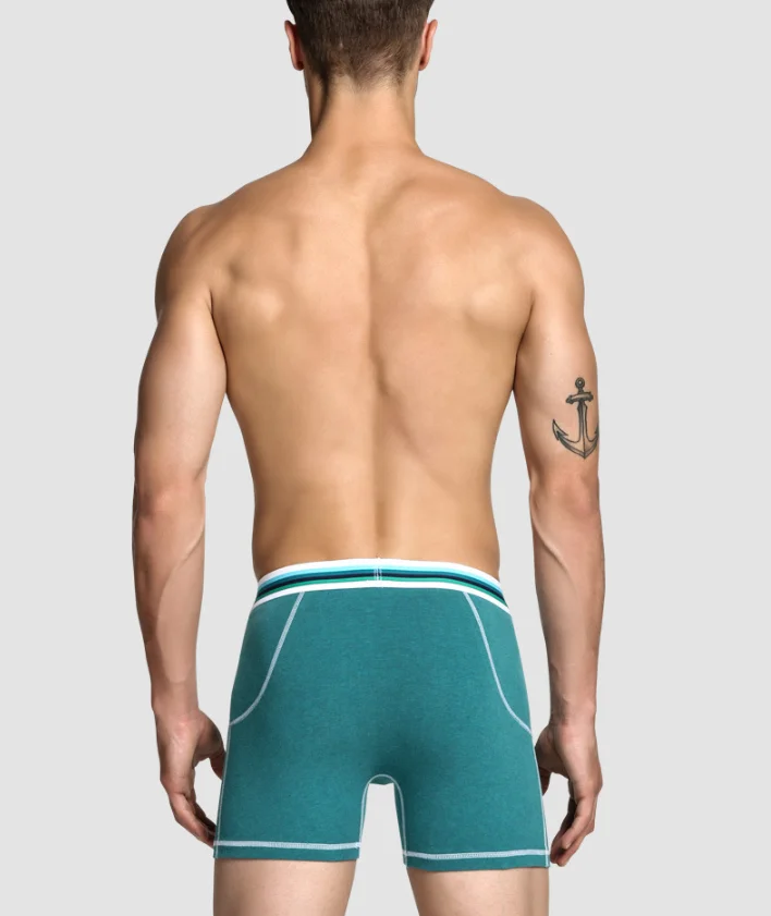 NNK021 Wholesale custom 95 cotton 5 spandex boxer for men underwear men's boxer briefs