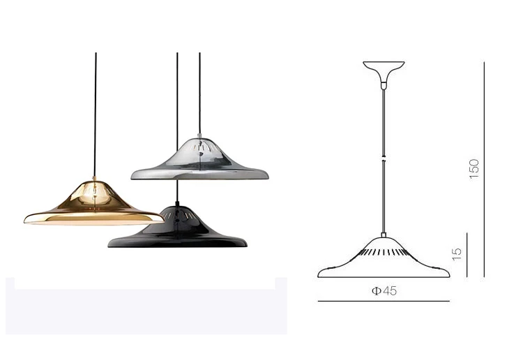 High quality indoor pendant black iron led lamp modern E27 metal iron pendant light lamp for house and restaurant