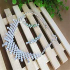 Bridal jewellery set Rhinestone bridal chain dress necklace Bridal rhinestone chain two-piece jewellery set