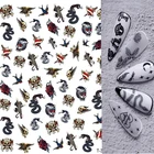 Nail Stickers Hot Sale 3D Snake Pattern Nail Art Self-adhesive Nail Stickers For DIY Nail Decoration