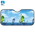 PE bubble printing front windshield sun shade for car