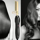 2019 New Arrival Golden Supplier Hair Straightener Brush Comb