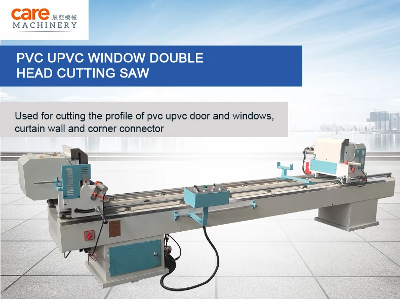 400mm Window And Door Profile UPVC Profile Double Mitre Saw