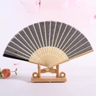 Craft Fan Fan Manufacturer Supply Ladies Craft Fan Bamboo Craft Fan Ladies Fan With Colored Silk
