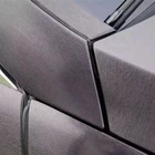WRAPMASTER Black Grey Matte Brushed Metal Steel pvc Vinyl Wrap Car Sticker