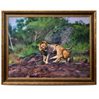 Large Size Custom Animal Picture Wall Decor Artwork Canvas Oil Paintings of Lion