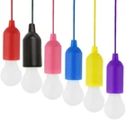 Holiday Christmas Holiday Night LED Hanging Bulb AAA Battery Tent Lamp Decorative Cord Pull Light