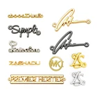 Fashion Handbag Hardware Metal Letters Bag Logo Metal Logo