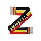 Low MOQ 100% polyester wholesale striped custom sports scarf