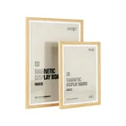 Front open magnetic picture and display advertising frame