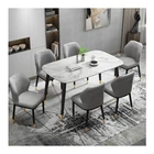 Free Sample Modern Home Furniture Dining Room Sets Modern Marble Dining Table Set