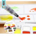 12 Watercolor Set In Half Pans Water Brush Pen