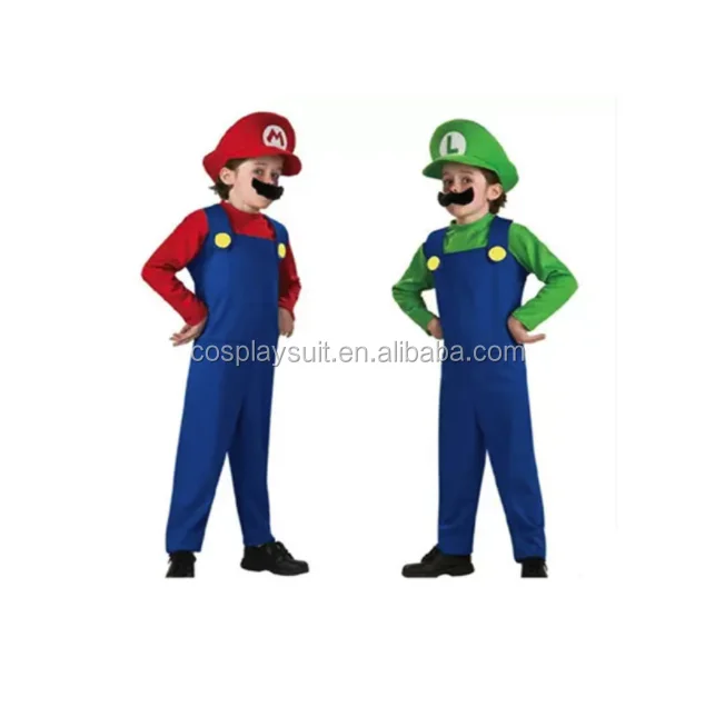 Windranger-Super Mario Bros cosplay Mario y luigi trajes para hombres y mujeres