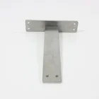 Solid Metal Stainless Steel Invisible Rustproof Blind Shelf Supports Floating Shelf Bracket with Screws