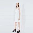 New Sexy Evening Casual Simple Romantic Temperament Fairy White Maxi Chiffon Dress Women