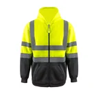 Hoodie ZUJA Road Work Warm Fleece Hi Vis Construction Hoodie