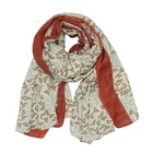 Fashion temperament print scarf 100% polyester ladies shawl custom wholesale
