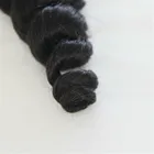 Hot Sale Natural Black #1B Loose Wave Extensions Machine Double Weft Raw Brazilian Virgin Human Hair Bundles
