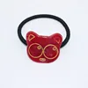 Fancy hair accessories acrylic rubber hair bands acetate cute cat decoration hair pony tail holder for women