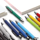 Metal Pen Metal Business Gift Popular Metal New Black Laser Aluminium Ball Point Pen OEM Customized